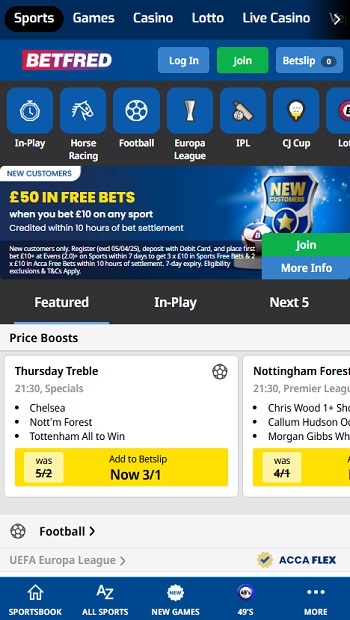 Betfred UK Football Betting Bonuses