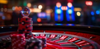 A roulette table at new casino sites