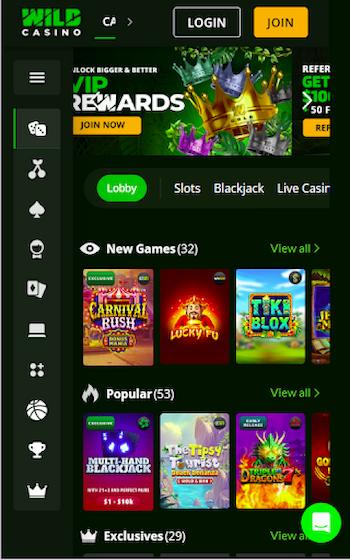 Wild Casino New Games
