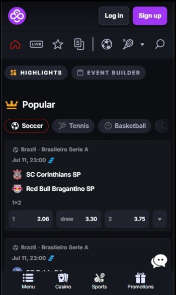 CoinCasino No KYC sports betting