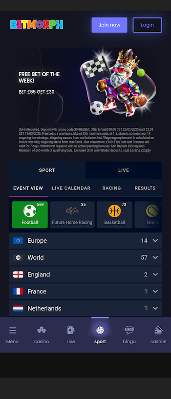 betmorph sports betting