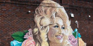 Las Vegas Welcomes Back Dolly Parton for First Residency in Over 30 Years Dolly Parton Mural on Wall