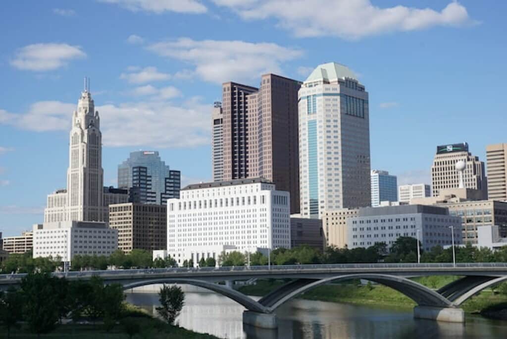 Columbus, OH from the Main Street Bridge