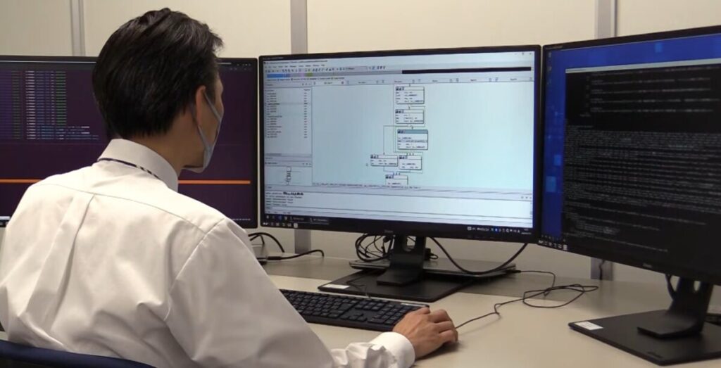 A National Police Agency cybercrime investigator at work.