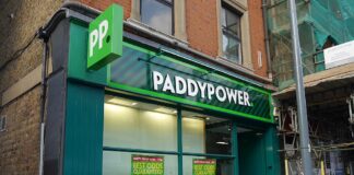 Paddy Power Encourages Gambling Addiction, Says Ex-CEO Stewart Kenny A branch of the bookmaker Paddy Power in London, UK.