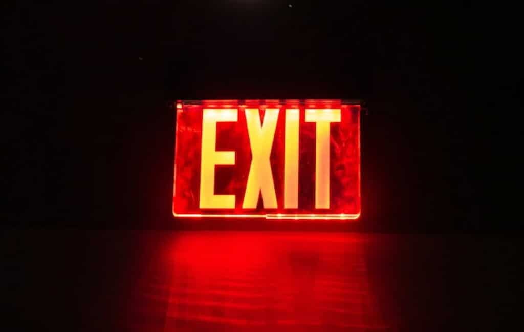 Red Exit Sign