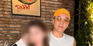 Disgraced Former K-pop Star Seungri Resurfaces After 2019 Gambling Wrap Seungri standing behind a female influencer in a social media post shared on Instagram.