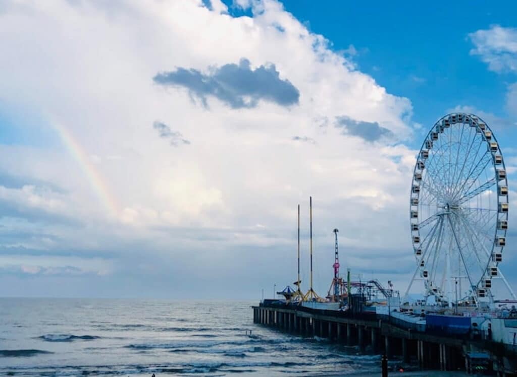 Rainbow over the Wheel at Steel Pier, Atlantic City