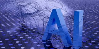 Kalshi Becomes Second Prediction Platform to Integrate Grok AI After Polymarket Abstract digital illustration of the letters "AI" surrounded by neural network lines and data nodes.