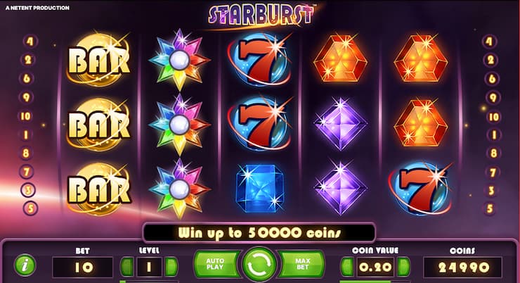 Starburst pokie for real money