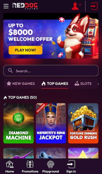 Best real money slots app for Android: Red Dog casino
