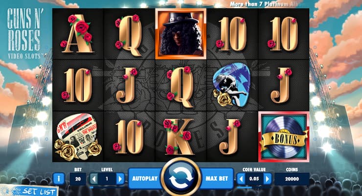 Guns n Roses real money pokie 