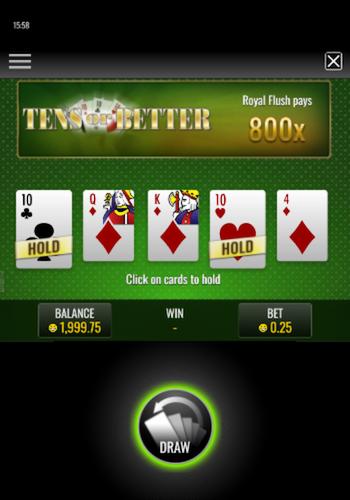 Video poker at Texas online casinos