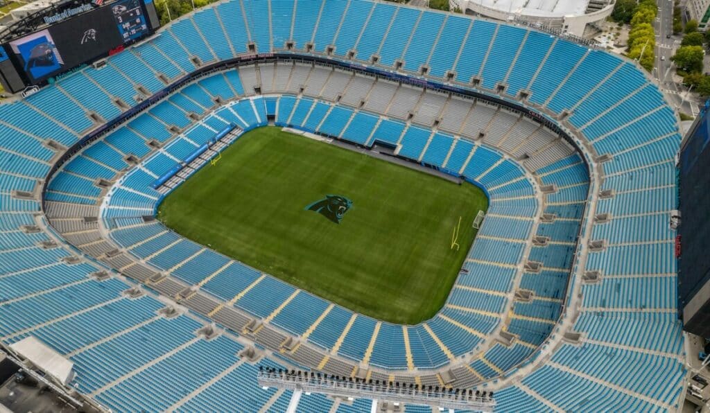 A photo of the Carolina Panther's home stadium
