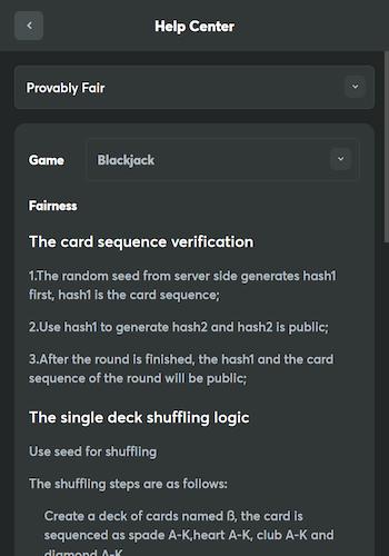 BC.Game provably fair instructions