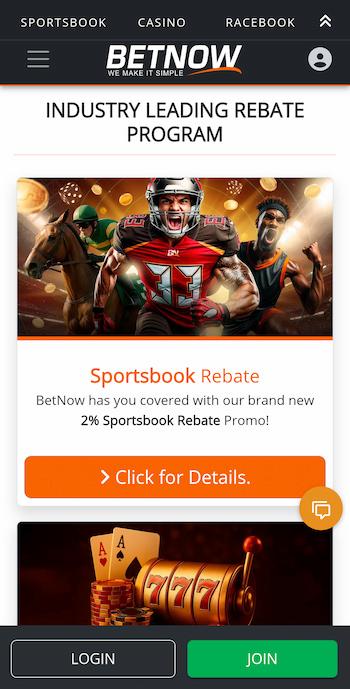 BetNow sports bonuses