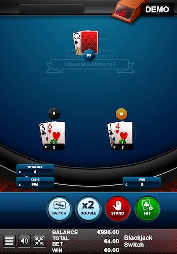 Blackjack Switch gameplay