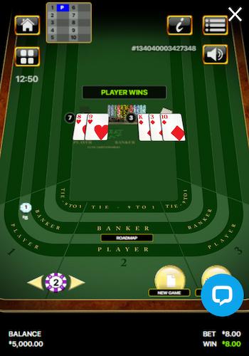 Cryptorino baccarat zero commision