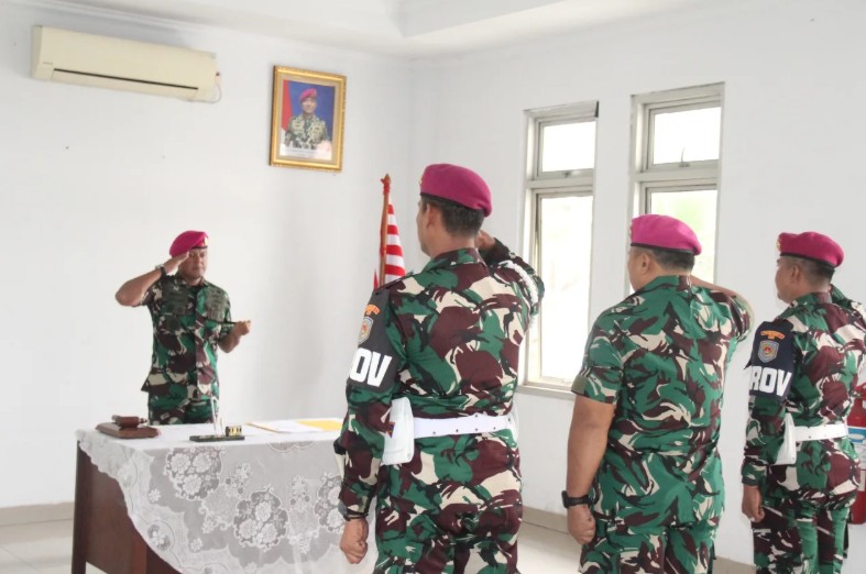 A disciplinary hearing at the Indonesian Marine Corps on August 19.