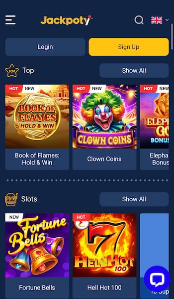 Online slots at Jackpoty Casino in Canada