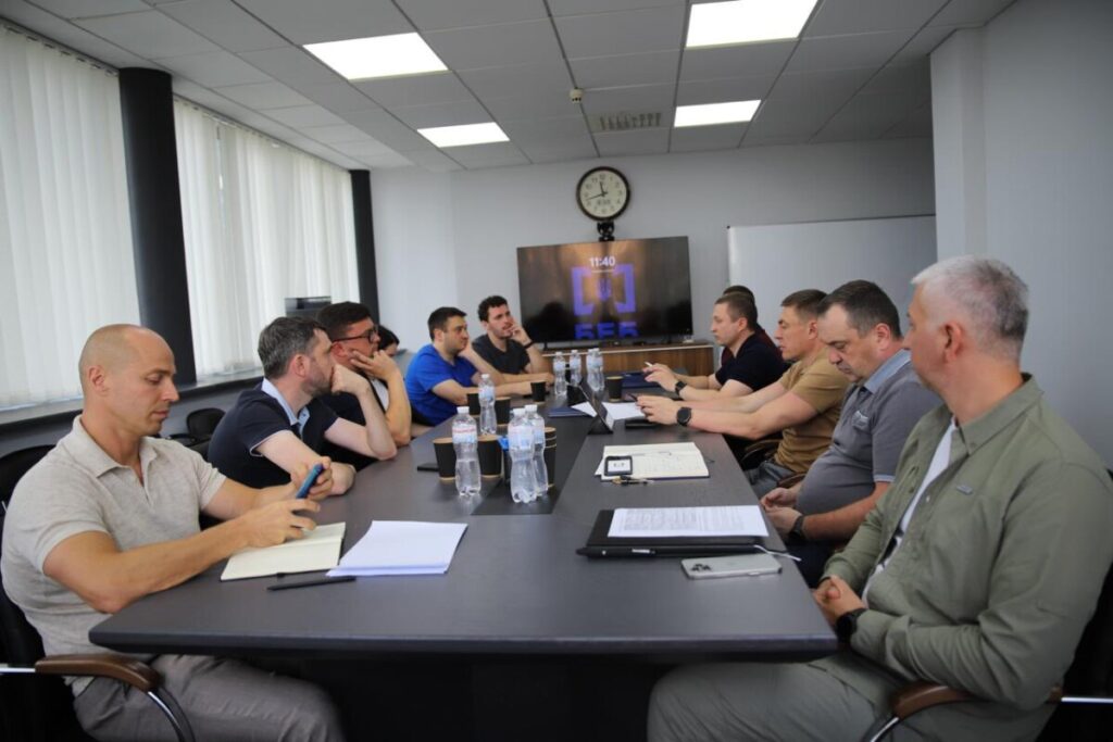 PlayCity officials with Ukrainian Ministry of Digital Development representatives at a gambling regulation-related meeting on August 5.
