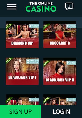 The Online Casino live casino