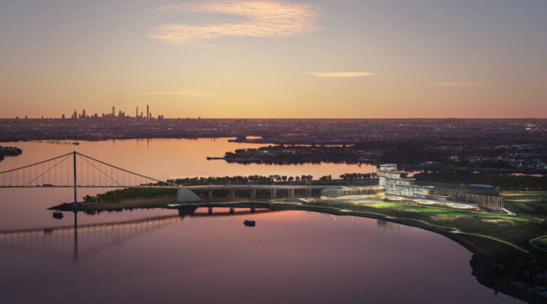 Rendering of proposed Bally’s Bronx casino complex at Ferry Point