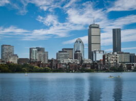 Massachusetts Latest State to Warn Sportsbooks About Entering Prediction Markets Boston skyline viewed from across the Charles River on a clear day.