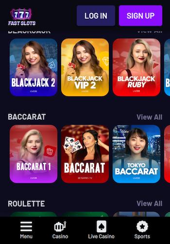 FastSlots live casino