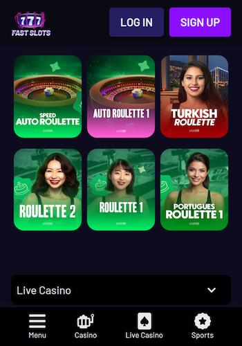 FastSlots roulette