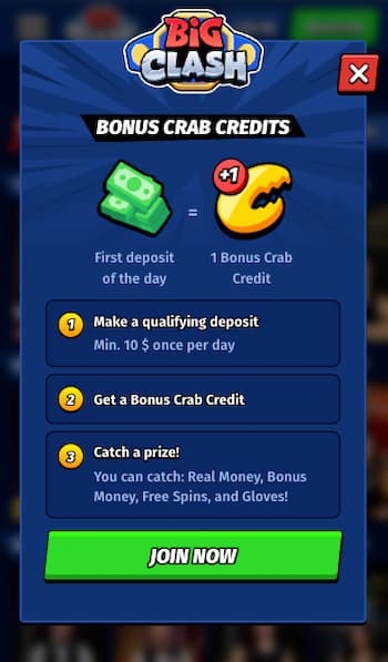 Bonus rewards at Big Clash Casino in Canada