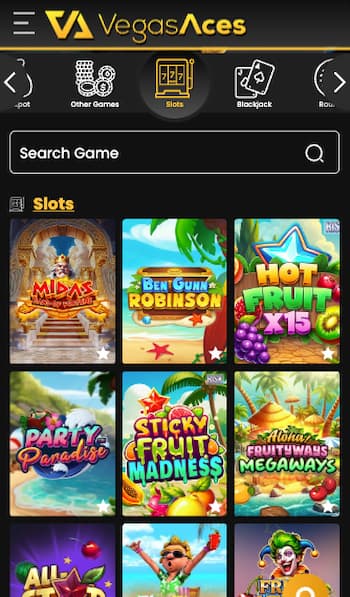 Vegas Aces online slot games