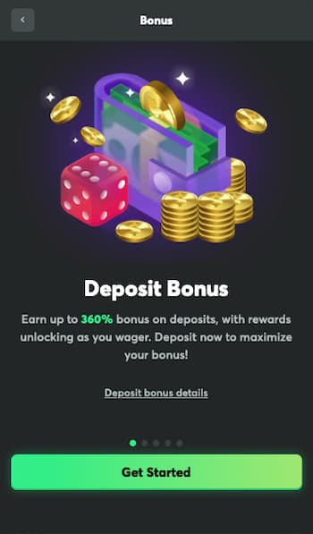 Welcome bonus at BC.Game Casino