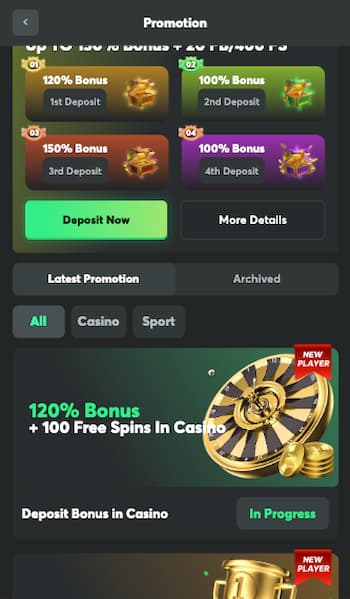 Ongoing promotions for crypto at BC.Game