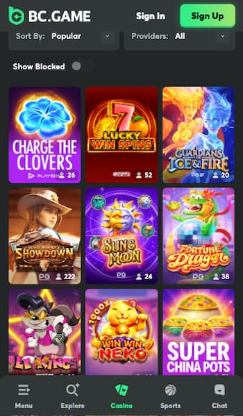 BC.Game online casino that allows vpn