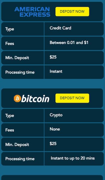 SlotoCash popular payment methods