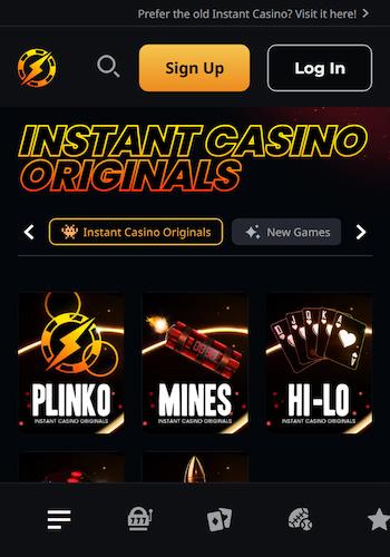 Instant Casino Original games