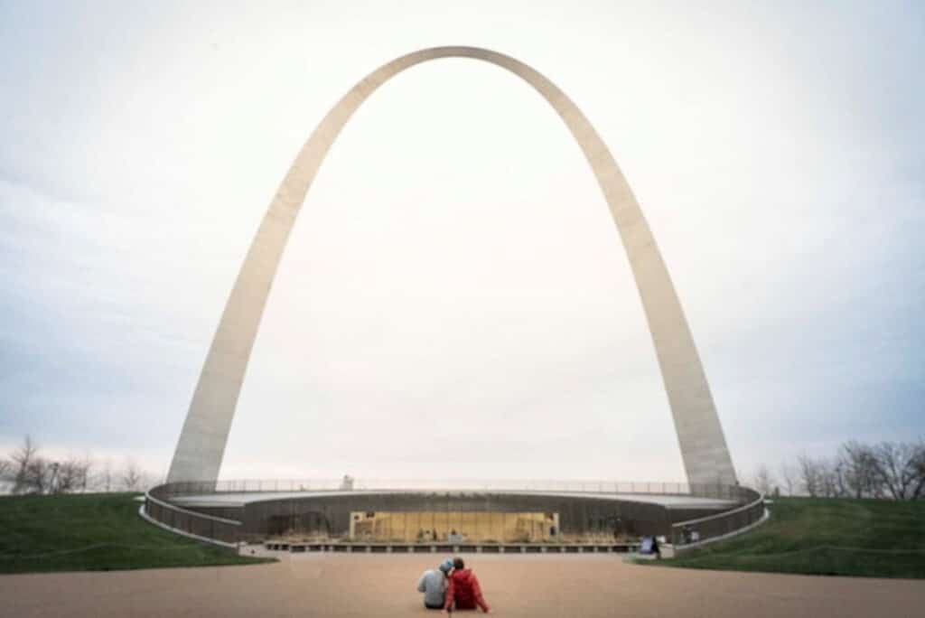 The Gateway Arch in St. Louis, Missouri