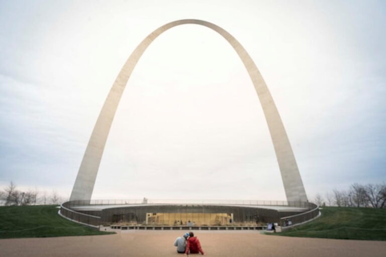 The Gateway Arch in St. Louis, Missouri