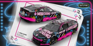 Modo Casino Sponsors NASCAR Cup Series Car as Social Casinos Rev Up in Motorsports Modo Casino-sponsored No. 77 Chevrolet NASCAR race car livery
