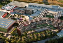 Rendering of proposed Resorts World Queens casino expansion