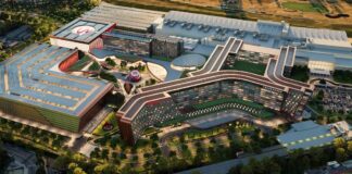 Rendering of proposed Resorts World Queens casino expansion