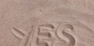 California Sports Betting on Agenda Again as ‘YES Pledge’ Calls for Tribal Support The word "YES" written in smooth, light brown beach sand.