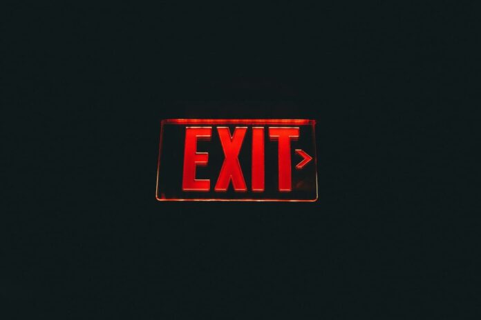 Exit sign