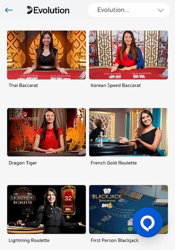 BK8 live table baccarat 