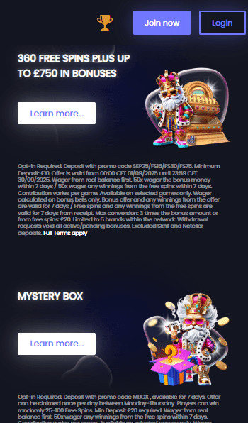 BetMorph promotions page