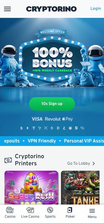 Cryptorino lobby