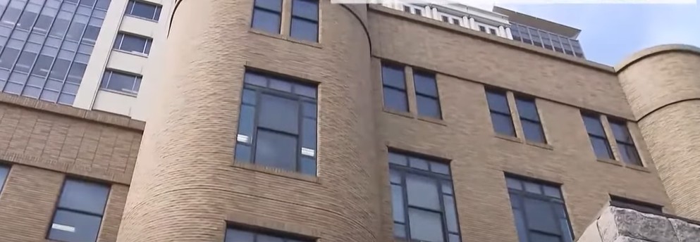 The Tokyo high-rise apartment block at the heart of the police investigation.