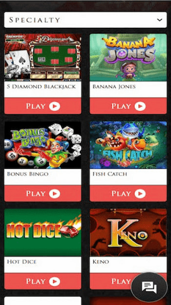 Lucky Red Casino Specialty Games