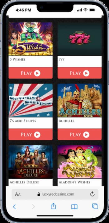 Lucky Red Casino bovada sister site